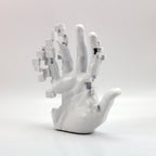 Modern Minimalist White Resin Hand Sculpture Decor