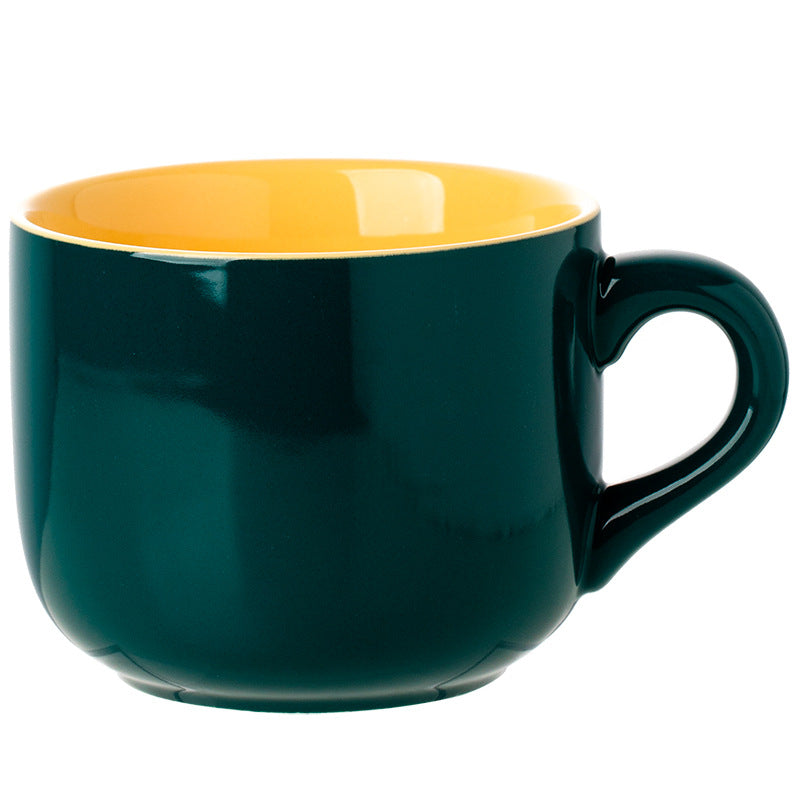 Microwaveable Ceramic Oatmeal Mug