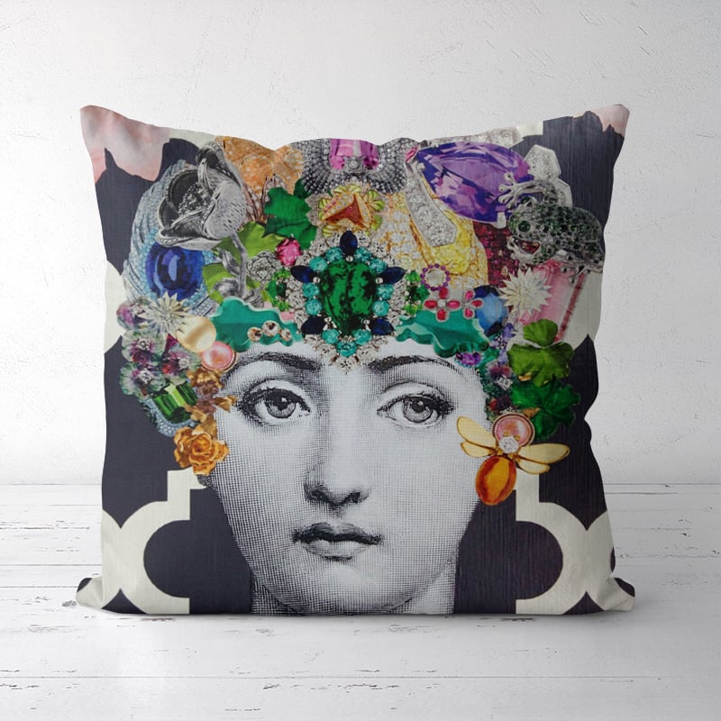 Cotton and Linen Pillowcase for Simple Living Room