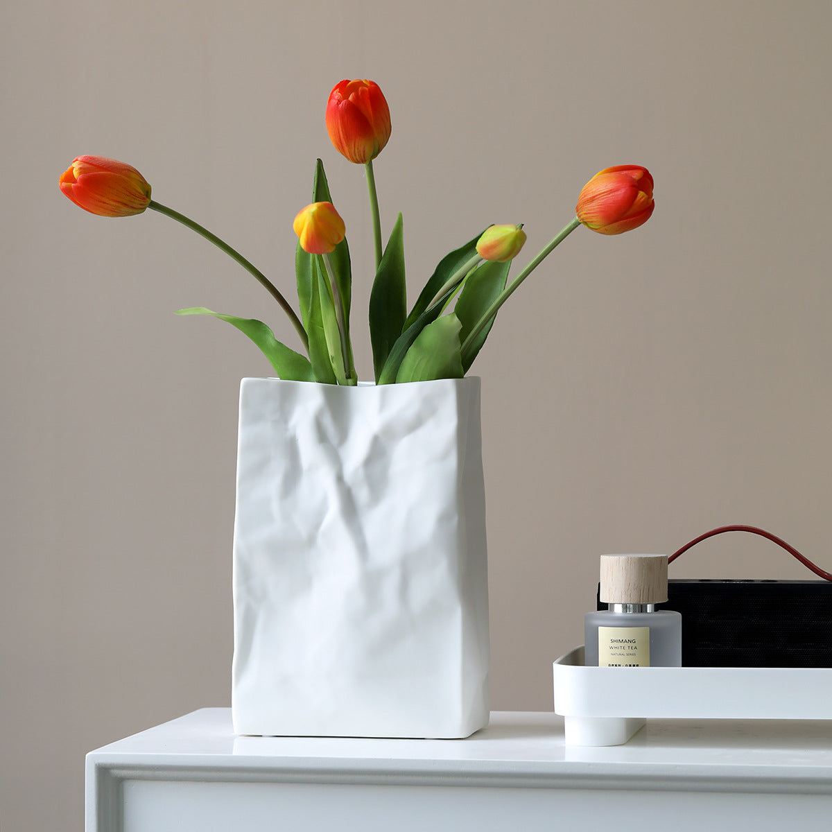 Ceramic Flower Vase for Home Decor and Centerpieces