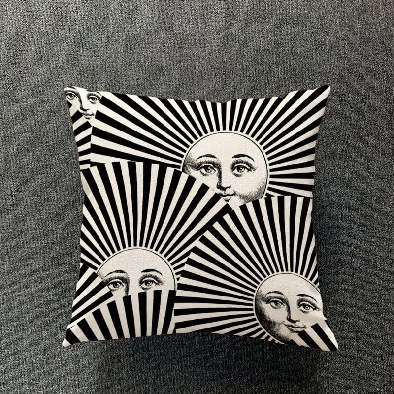 Cotton and Linen Pillowcase for Simple Living Room