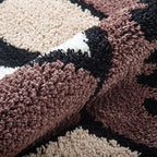 Polyester Halloween Ghost Face Flower Foot Mat Carpet