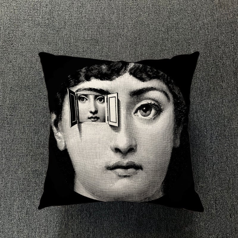 Cotton and Linen Pillowcase for Simple Living Room