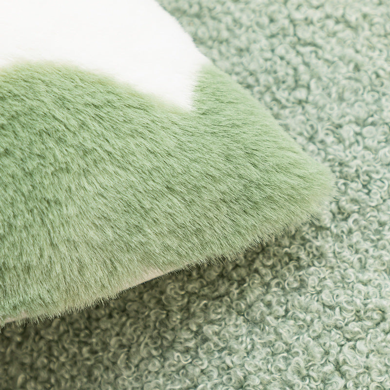 Plush Faux Fur Throw Pillow