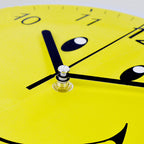 Modern Yellow Cartoon Wall Clock for Kids' Room