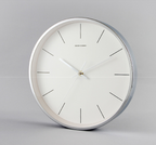 Modern Silent Wall Clock with High-Gloss Finish