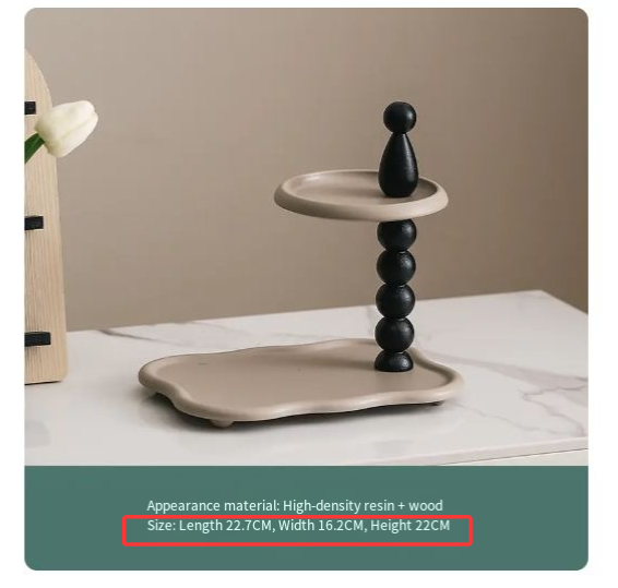 Modern Double-Layer Key Holder Tray for Home Decor