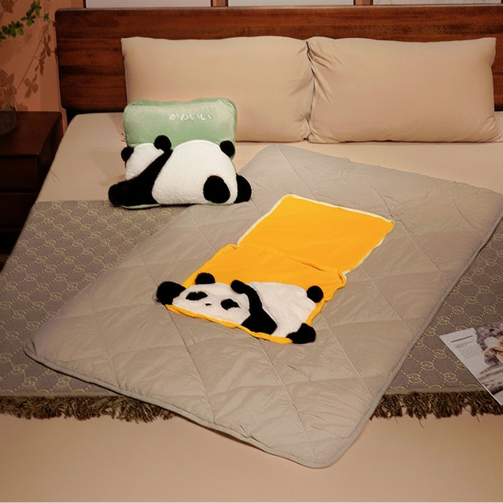 Panda Pillow Blanket
