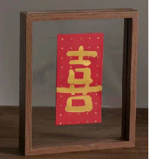 Modern Double-Sided Glass Frame for Displaying Plants