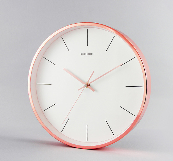 Modern Silent Wall Clock with High-Gloss Finish