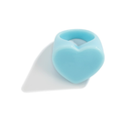 Minimalist Candy Color Heart Shaped Ring
