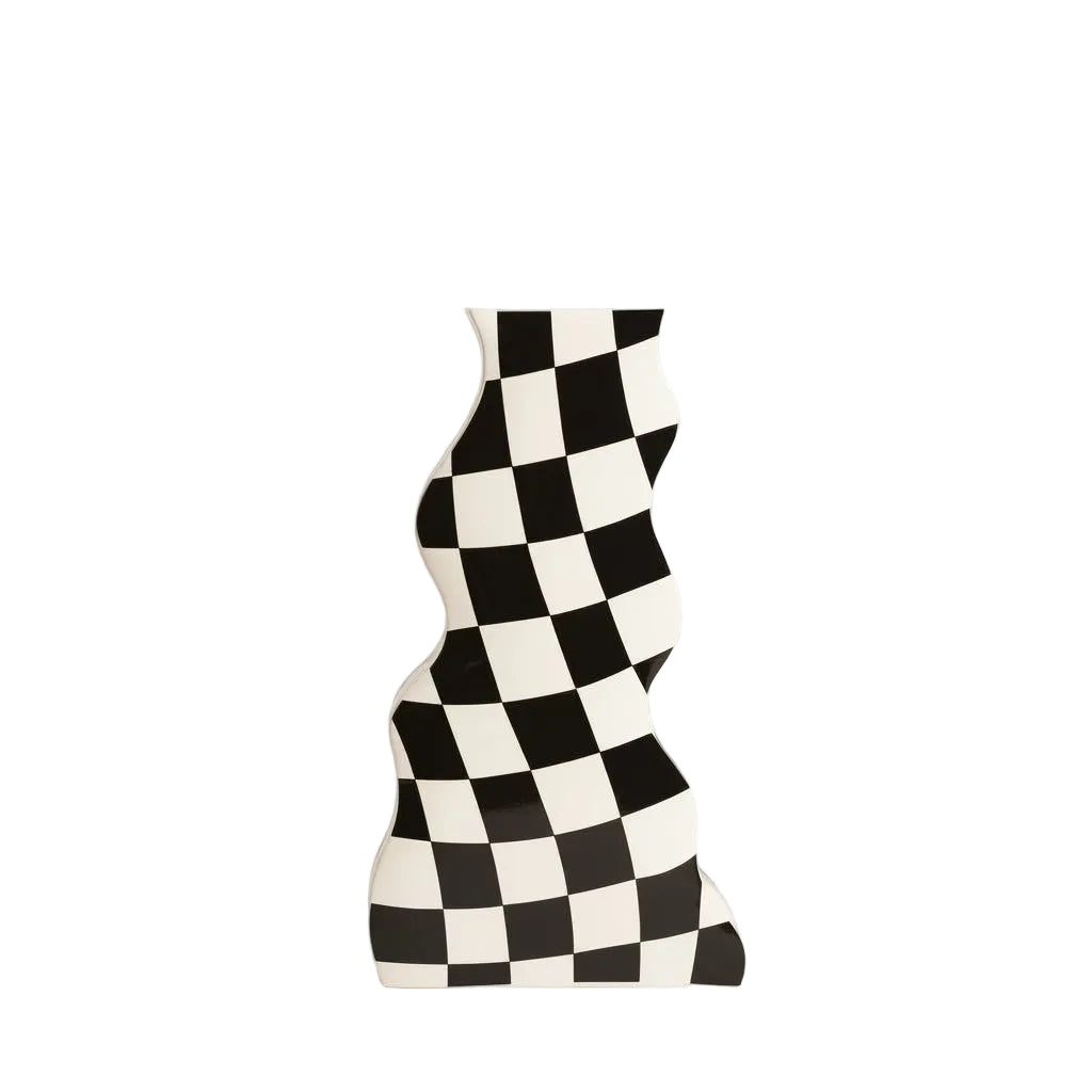 Chessboard Grid Vase
