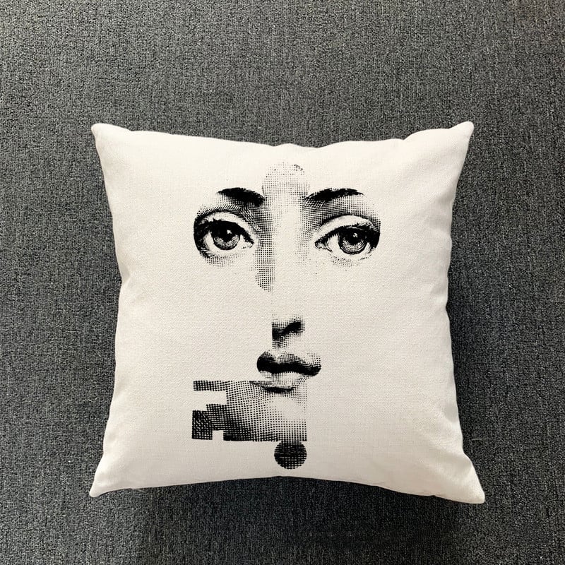 Cotton and Linen Pillowcase for Simple Living Room