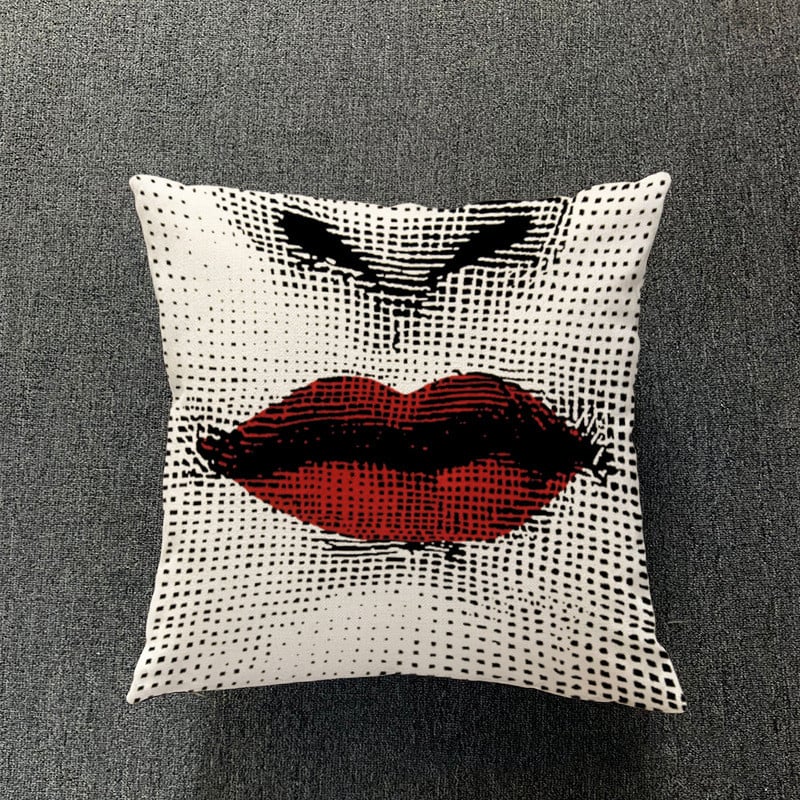 Cotton and Linen Pillowcase for Simple Living Room