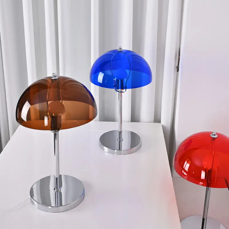 Modern Mushroom USB Table Lamp with Acrylic Shade