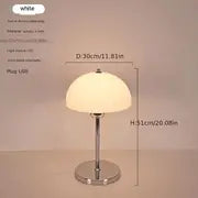 Modern Mushroom USB Table Lamp with Acrylic Shade