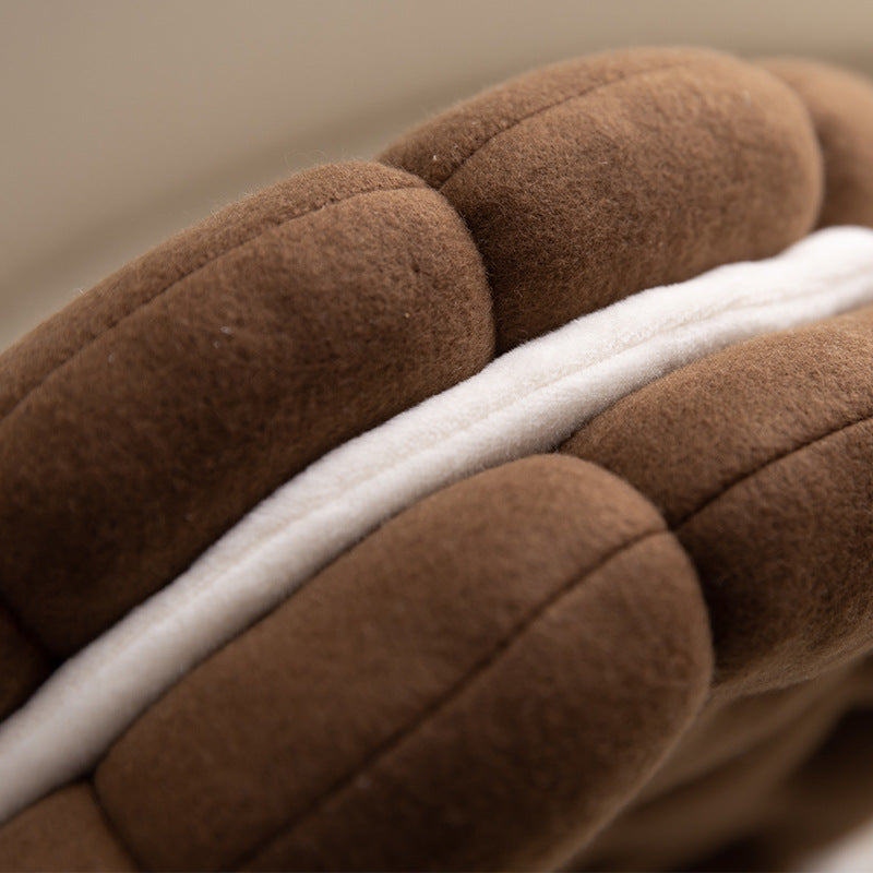 Sandwich Biscuit Plush Cushion