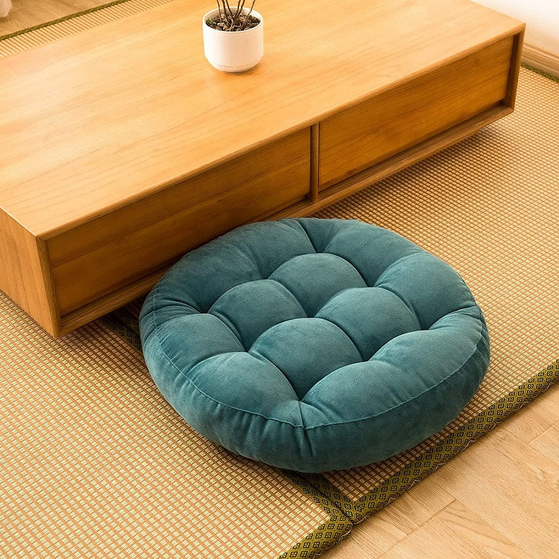 Thick Tufted Round Cushion Pad