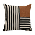 Modern Retro Striped PU Cushion Cover for Sofa/Bedroom