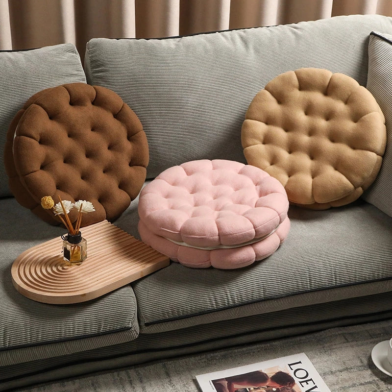 Sandwich Biscuit Plush Cushion