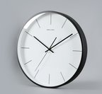 Modern Silent Wall Clock with High-Gloss Finish