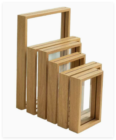 Modern Double-Sided Glass Frame for Displaying Plants