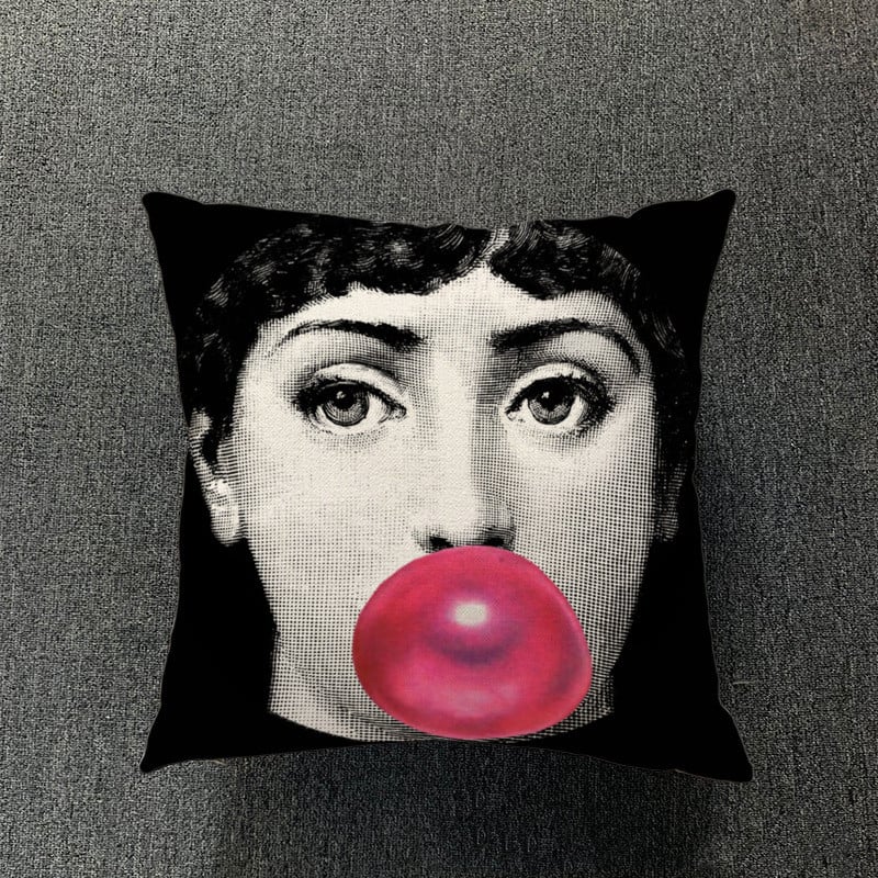 Cotton and Linen Pillowcase for Simple Living Room
