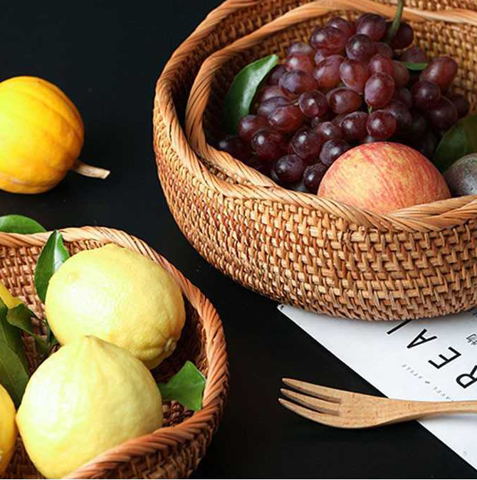 Rattan Fruit Basket