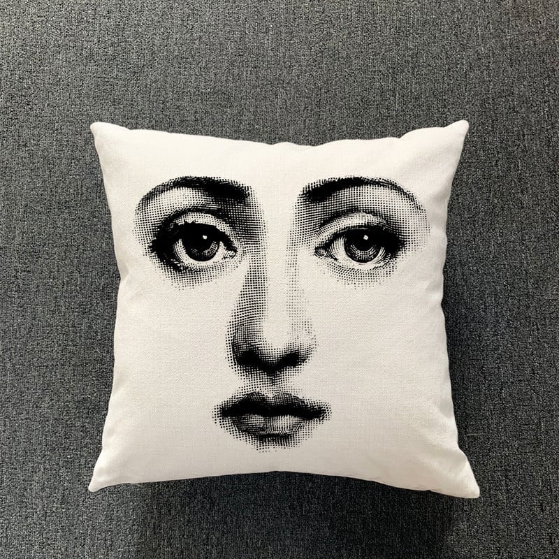 Cotton and Linen Pillowcase for Simple Living Room