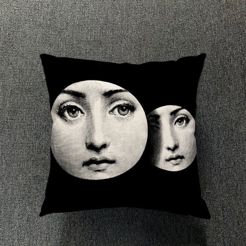 Cotton and Linen Pillowcase for Simple Living Room