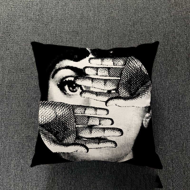 Cotton and Linen Pillowcase for Simple Living Room