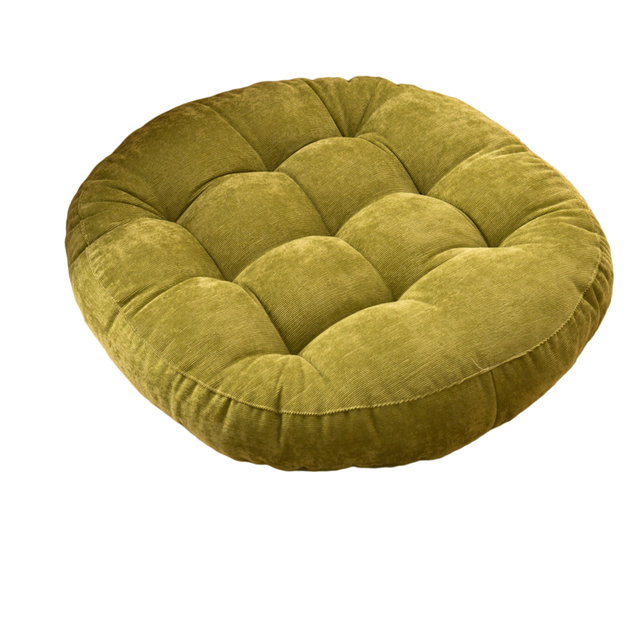 Thick Tufted Round Cushion Pad