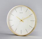 Modern Silent Wall Clock with High-Gloss Finish
