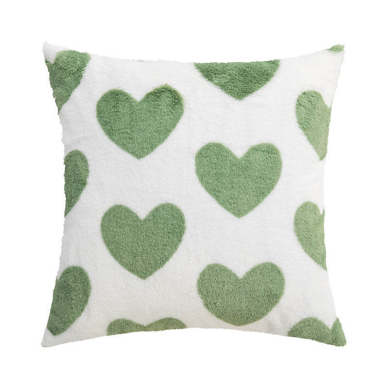 Plush Faux Fur Throw Pillow