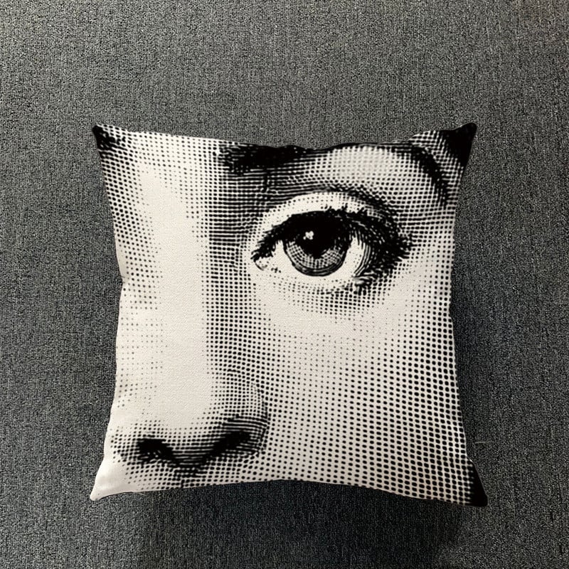 Cotton and Linen Pillowcase for Simple Living Room