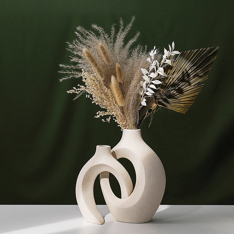 European Ceramic Vase Set