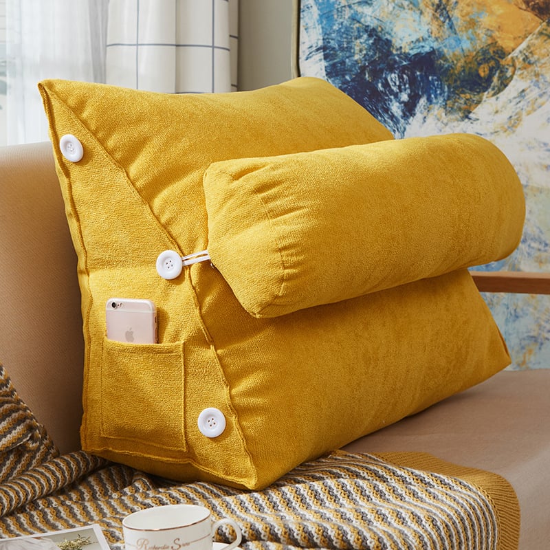 Velvet Wedge Reading Pillow