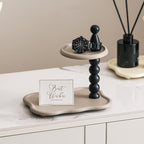 Modern Double-Layer Key Holder Tray for Home Decor