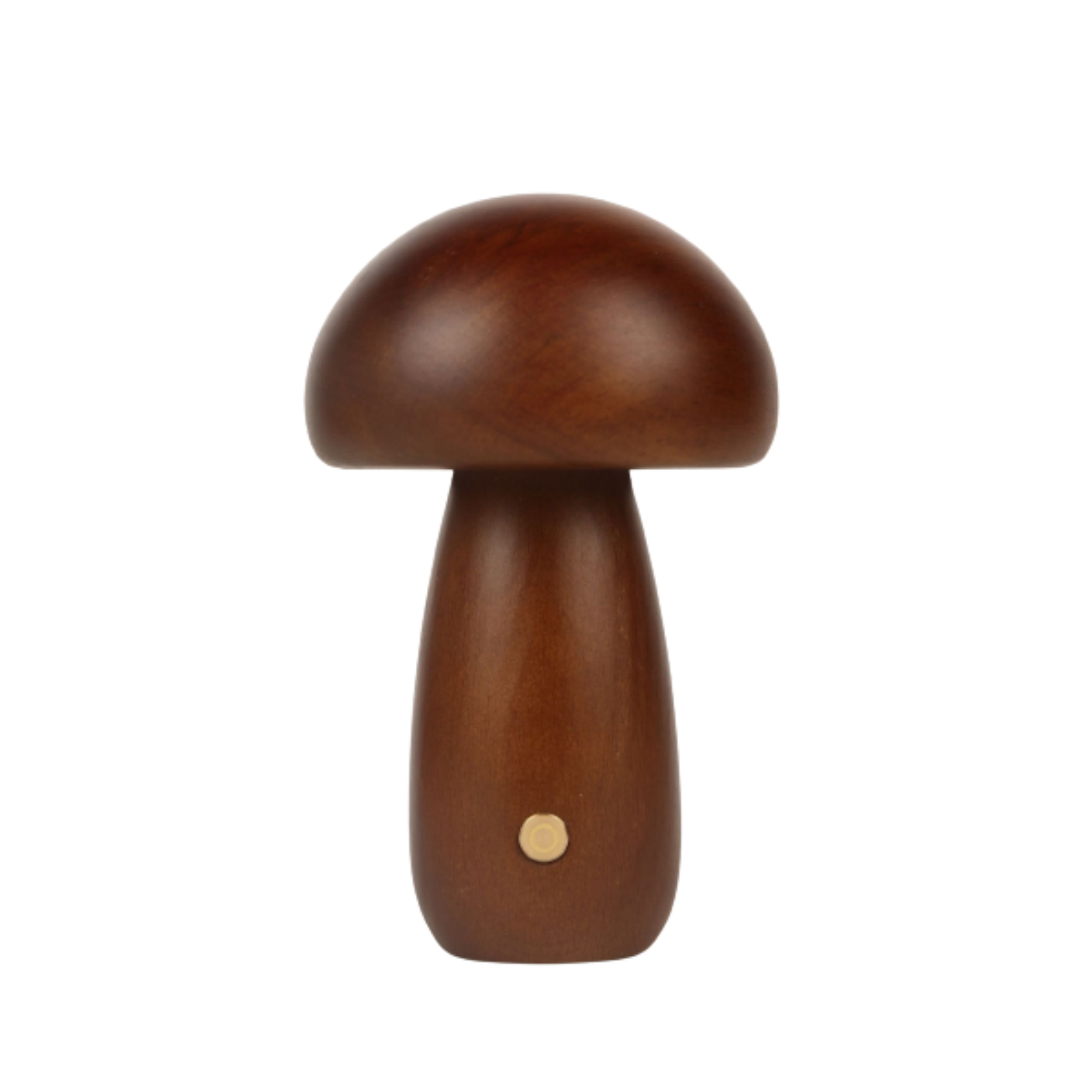 Wooden Mushroom LED Night Light - Rechargeable & Portable