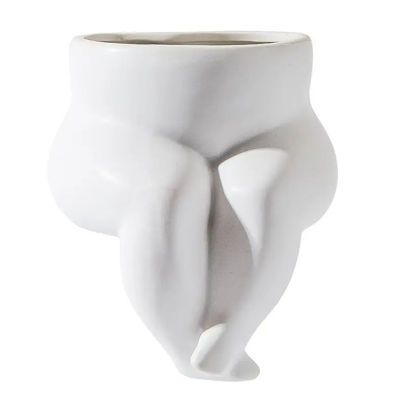 Modern Ceramic Body Vase for Succulents and Home Decor