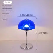 Modern Mushroom USB Table Lamp with Acrylic Shade