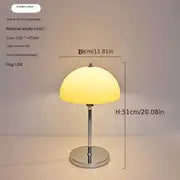 Modern Mushroom USB Table Lamp with Acrylic Shade