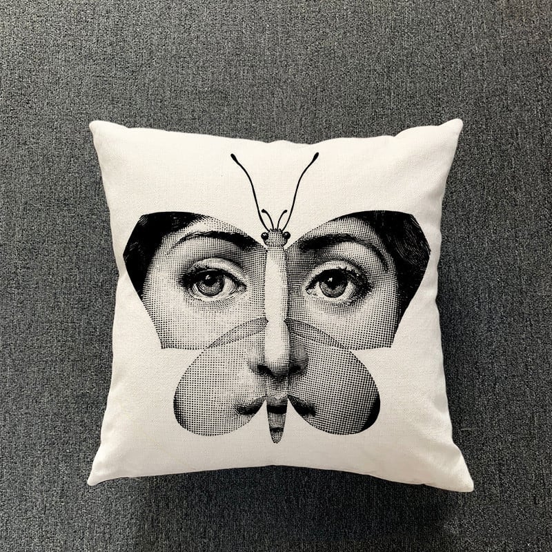 Cotton and Linen Pillowcase for Simple Living Room
