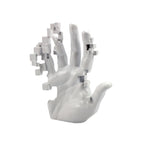 Modern Minimalist White Resin Hand Sculpture Decor