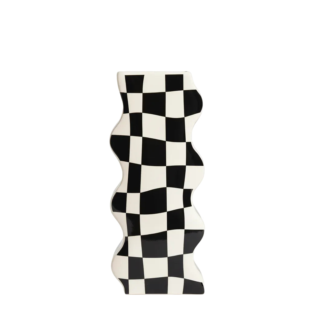 Chessboard Grid Vase