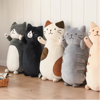 Japanese Cat Plush Pillow