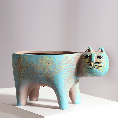 Cat Ceramic Pot