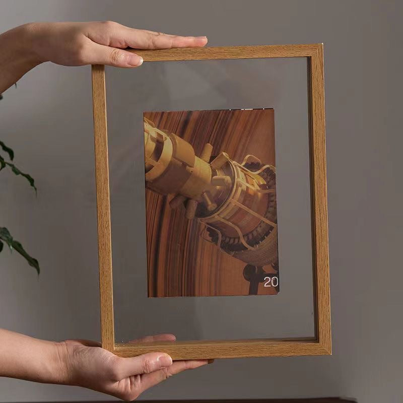 Modern Double-Sided Glass Frame for Displaying Plants
