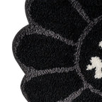 Polyester Halloween Ghost Face Flower Foot Mat Carpet