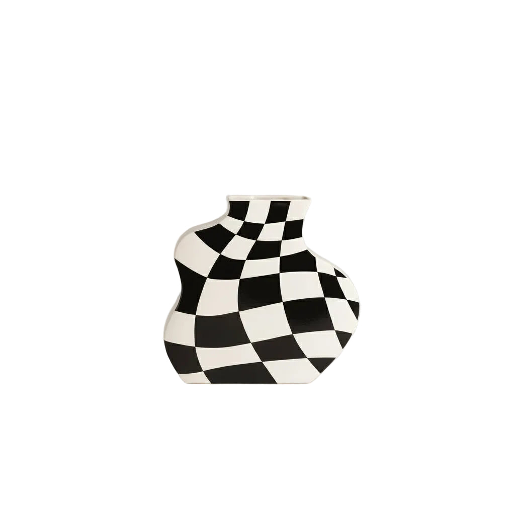 Chessboard Grid Vase